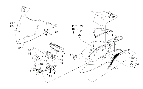 WINDSHIELD AND INSTRUMENTS ASSEMBLIES [101442]
