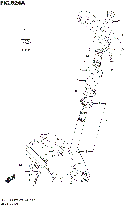 STEERING STEM (GSX-R1000A)