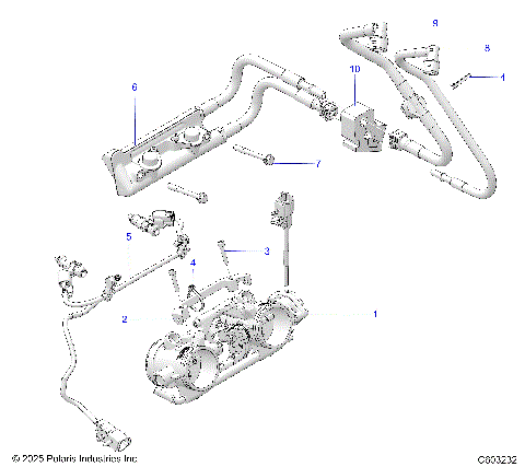 FUEL SYSTEM, RAIL, LINES and THROTTLE BODY - S26TKL9BS (C603232)