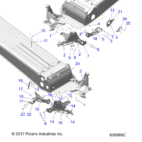 CHASSIS, BULKHEAD ASM. - S19FJB8/FJE8/FJP8 ALL OPTIONS (600688C)