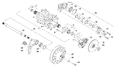 DRIVE TRAIN SHAFTS AND BRAKE ASSEMBLIES [103496]