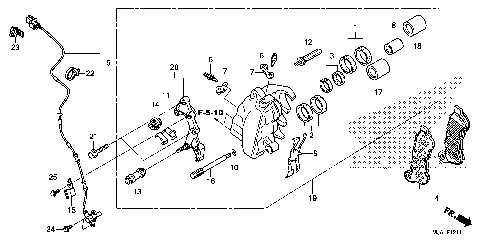 FRONT BRAKE CALIPER (2)