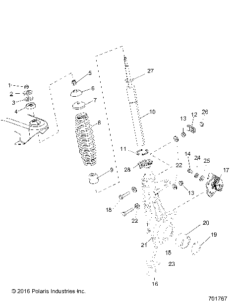 SUSPENSION, FRONT STRUT - R18RMAL4G9 (701767)