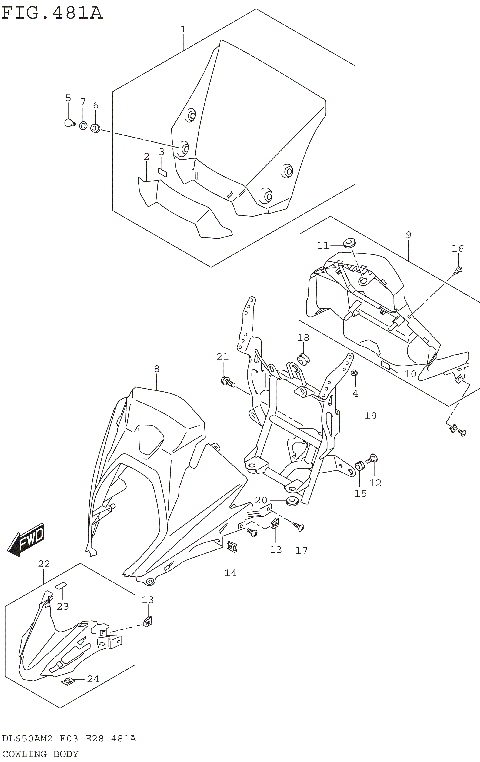 COWLING BODY (DL650AM2 E03)