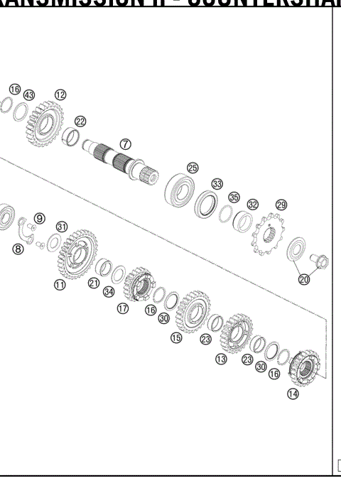 TRANSMISSION II - COUNTERSHAFT 