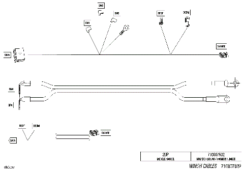 08- Electric - Winch Wiring Harness - 710007832