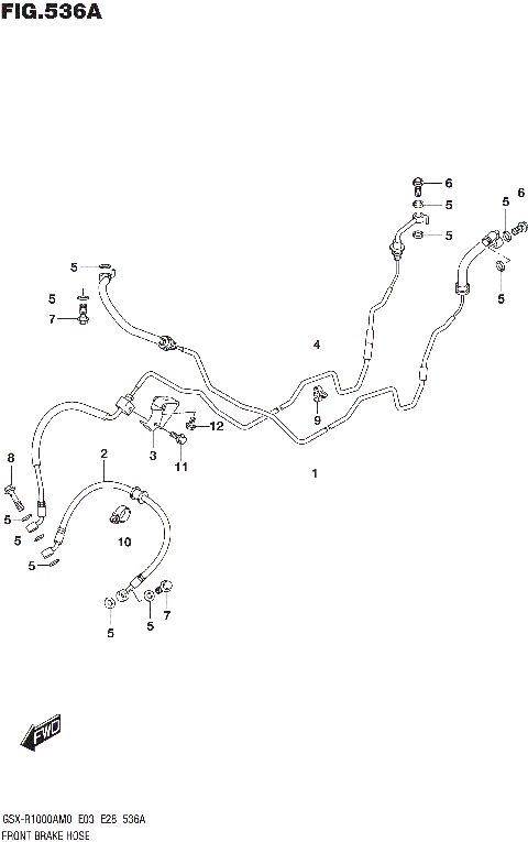 FRONT BRAKE HOSE (GSX-R1000A)