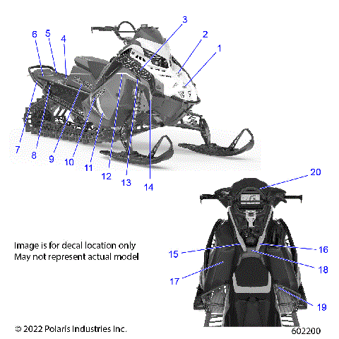 BODY, DECAL, BLACK SIDE PANEL W/FLAT BLACK ACCENT - S23TLG8RS/8RE (602200)