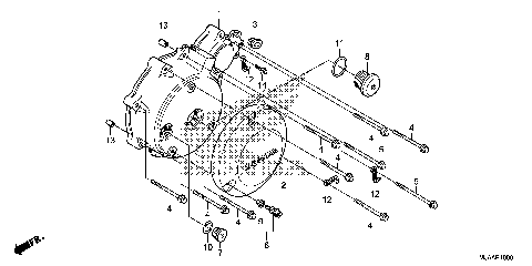 LEFT CRANKCASE COVER (1)