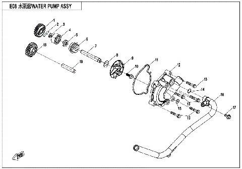 WATER PUMP ASSY.
