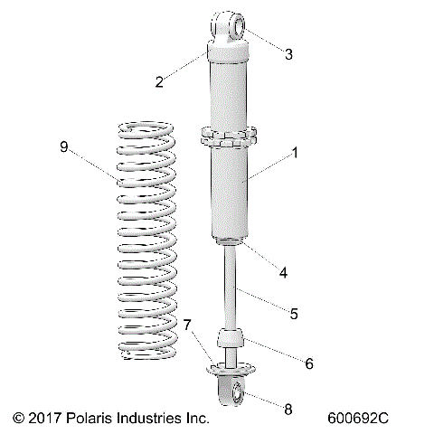 SUSPENSION, SHOCK, IFS (SP) - S21FJB8 ALL OPTIONS (600692C)