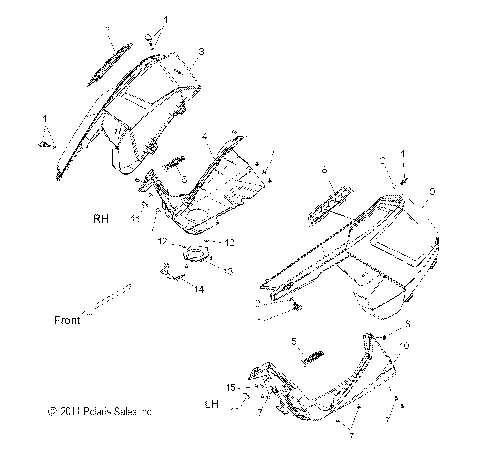 BODY, FENDERS and SIDE PANELS - S10BF6KSL/KSA/KEA (49SNOWFENDERS10PR)