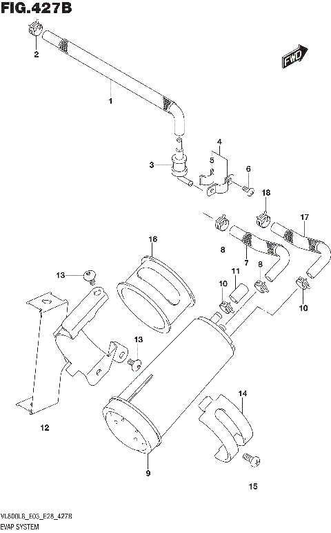 EVAP SYSTEM (VL800TL8 E33)