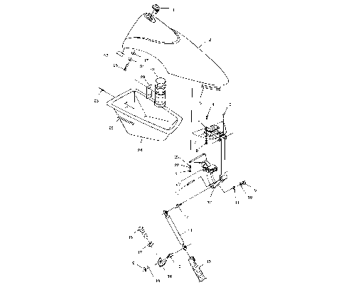 FRONT STORAGE COMPARTMENT - W004673D (4955755575A009)