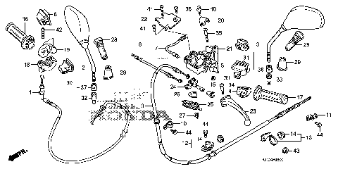 HANDLE LEVER@SWITCH@CABLE