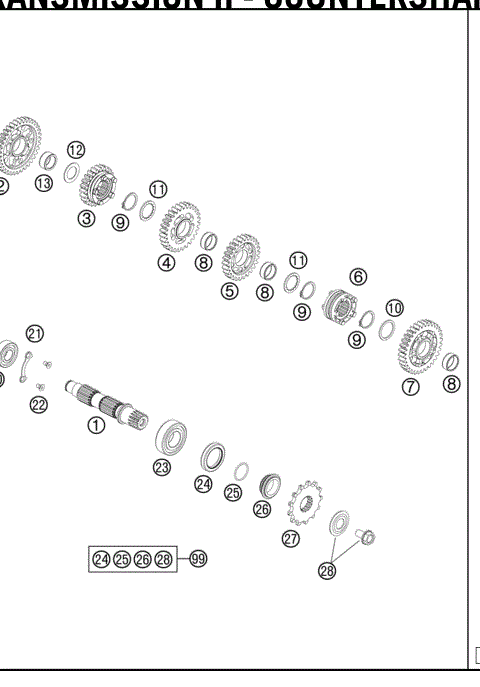 TRANSMISSION II - COUNTERSHAFT 