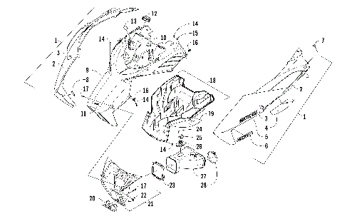 HOOD AND AIR INTAKE ASSEMBLY [104108]