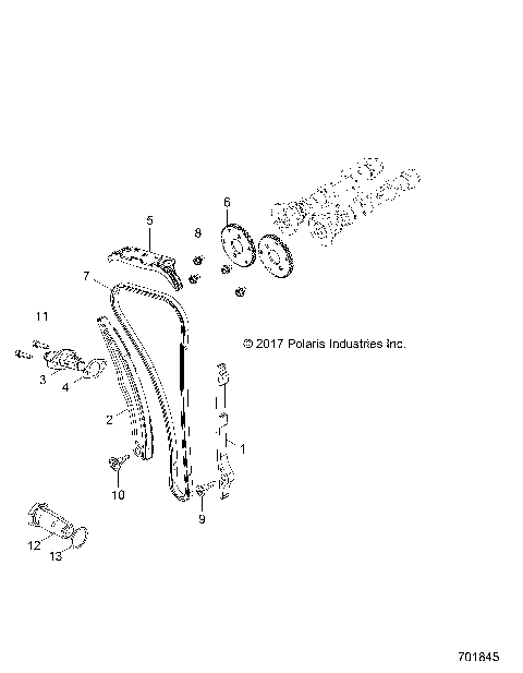ENGINE, CAM CHAIN AND TENSIONER - Z18VDE99NK (701845)