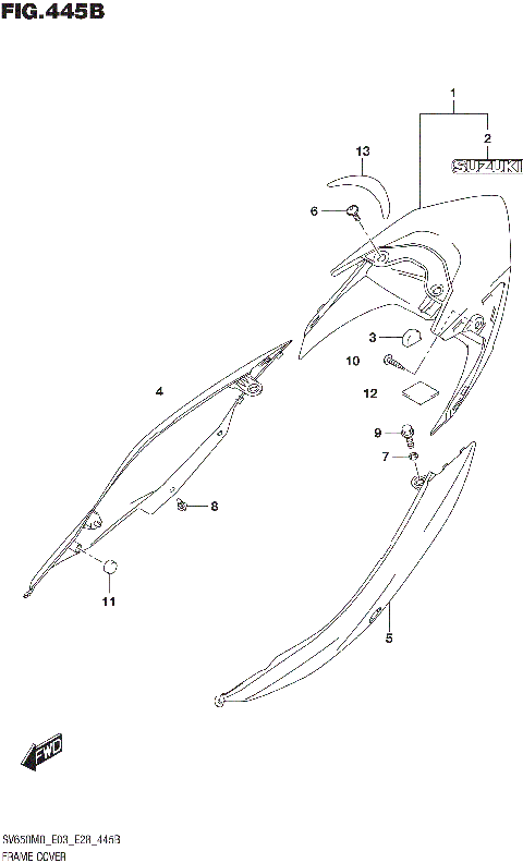 FRAME COVER (SV650XA)
