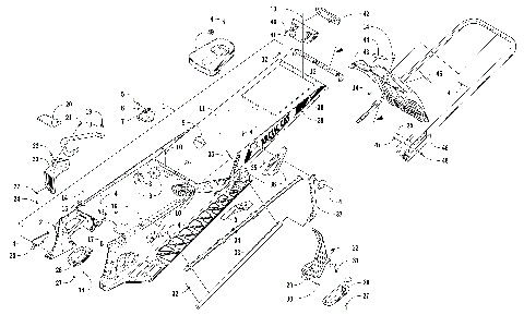 TUNNEL, REAR BUMPER, AND SNOWFLAP ASSEMBLY [104446]