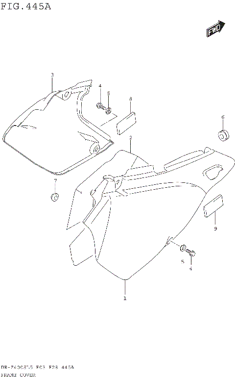 FRAME COVER (DR-Z400SL5 E03)
