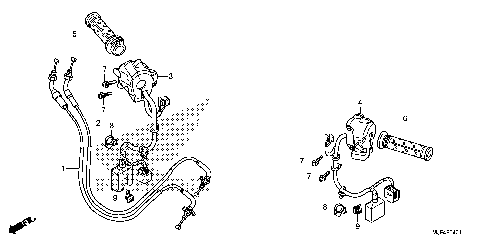 HANDLE LEVER@SWITCH@CABLE