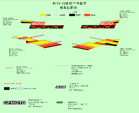 DECAL KITS(MAGMA RED)