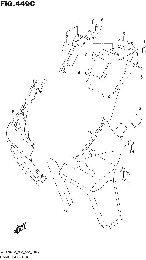 FRAME HEAD COVER (VZR1800BZL8 E28)