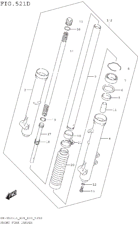 FRONT FORK DAMPER (DR-Z125LL5 E33)