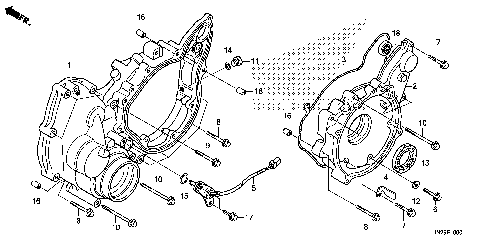 REAR CRANKCASE COVER