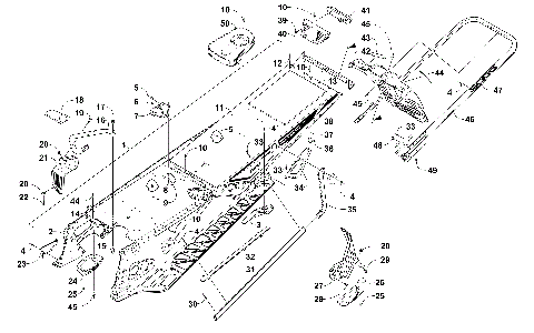 TUNNEL, REAR BUMPER, AND SNOWFLAP ASSEMBLY [103060]