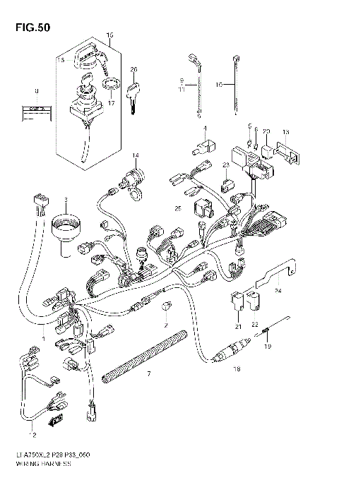 WIRING HARNESS (LT-A750XZ L2 E33)