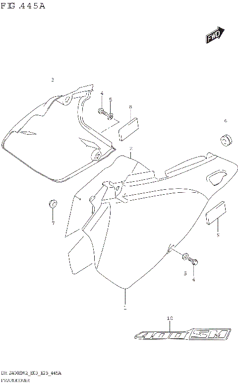 FRAME COVER (DR-Z400SM:(E03,E28))