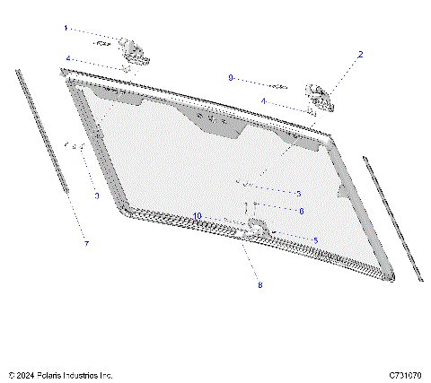 BODY, WINDSHIELD - R25XAL1RBD/BM (C731070)
