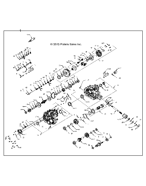 DRIVE TRAIN, MAIN GEARCASE, INTERNALS -  ALL OPTIONS (49RGRGEARCASE1333187)
