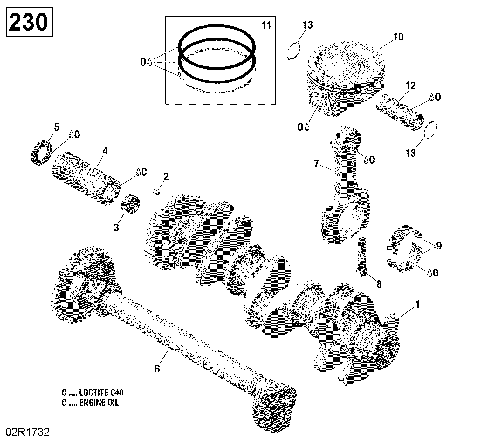 01- Crankshaft, Pistons And Balance Shaft - 230