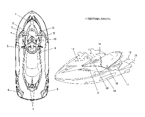 DECALS - W045303CA/IA (4990539053B11)