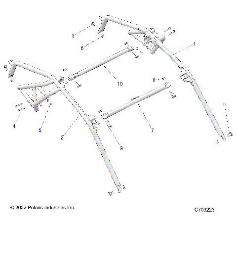 CHASSIS, CAB FRAME - Z23GAE92A/92B (C702971)
