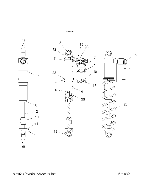 SUSPENSION, SHOCK, IFS (7045460) - S21TKP8RS/8RE  ALL OPTIONS (601660)