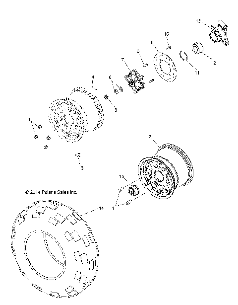 WHEELS, REAR - Z15VHA57FJ (49RGRWHEELRR15570EU)