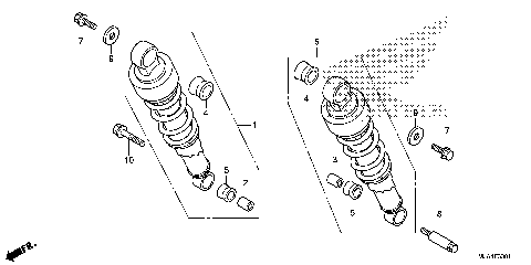 REAR SHOCK ABSORBER (2)