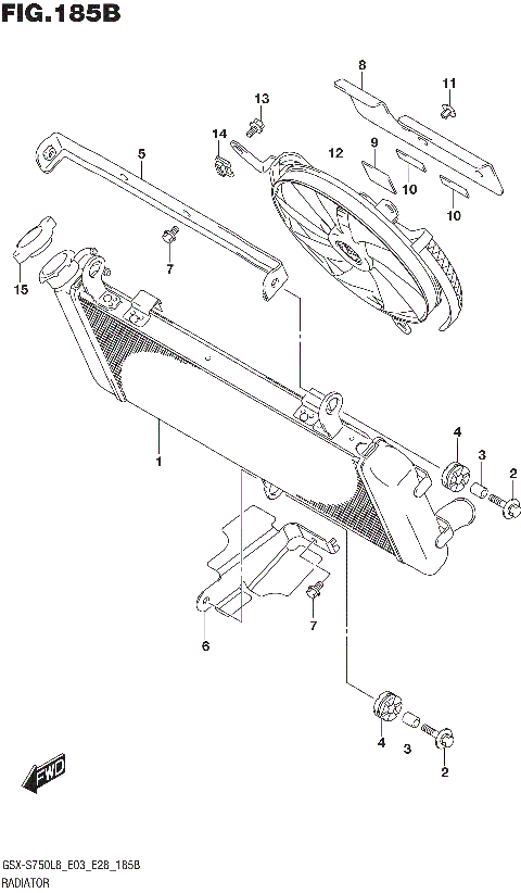 RADIATOR (GSX-S750L8 E33)