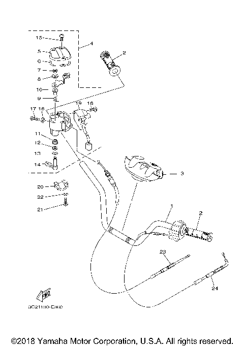 STEERING HANDLE CABLE