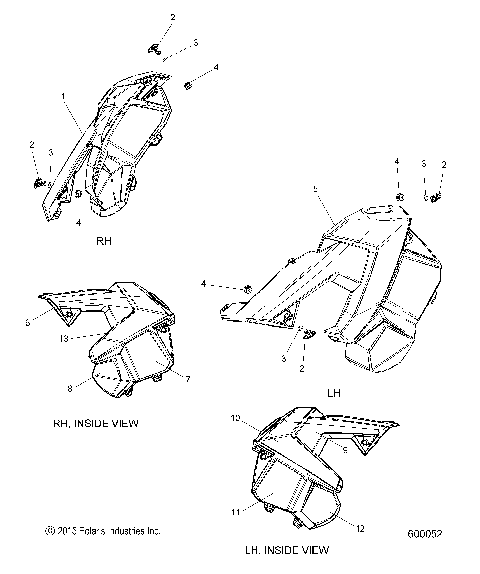 BODY, SIDE PANELS - S16EN8/EY8 ALL OPTIONS (600052)