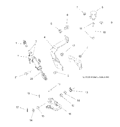 BRAKES, FOOT BRAKE - A10MH50FX/FF (49ATVBRAKEFOOT10SP500I)