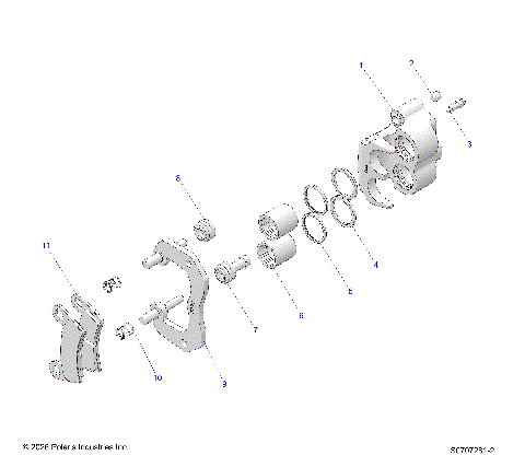 BRAKES, REAR CALIPER