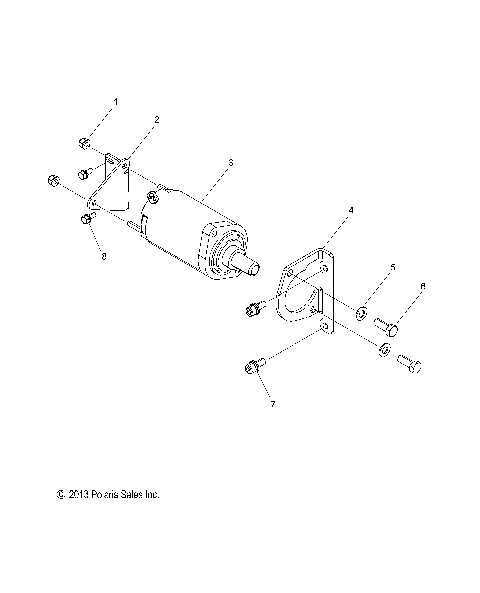 ENGINE, STARTER MOTOR - S21CBU5BSL (49SNOWSTARTER14550)