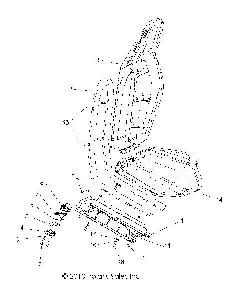 BODY, SEAT ASM. - Z16VHA57A2/EAK/AS (49RGRSEAT11RZR)