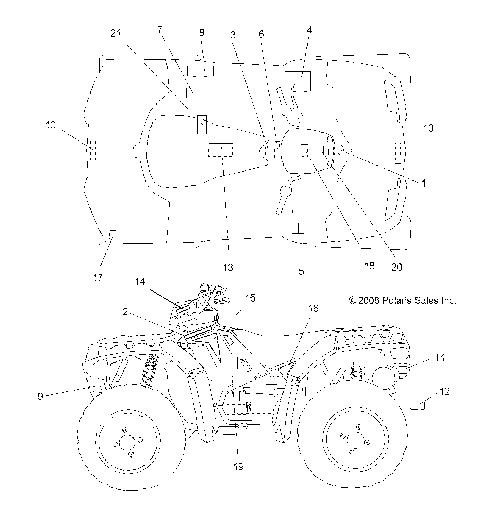 BODY, DECALS - A09ZN55AL/AQ/AS/AT/AX (49ATVDECAL09SPXP850)