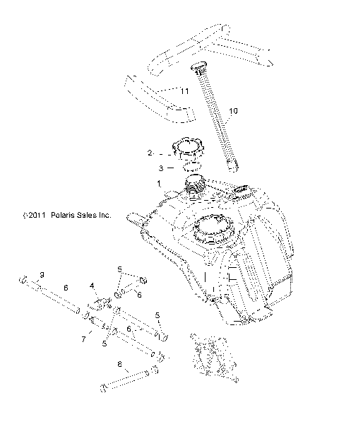 BODY, FUEL SYSTEM - A13NA32FA (49ATVFUEL12BOSSI)